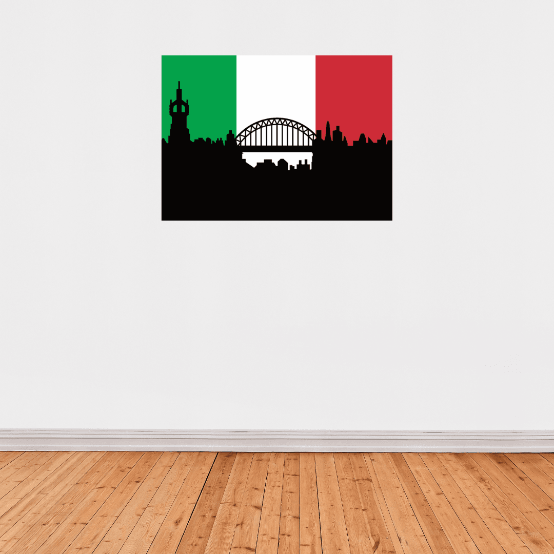 Mini Flag - Italy Tyne Bridge