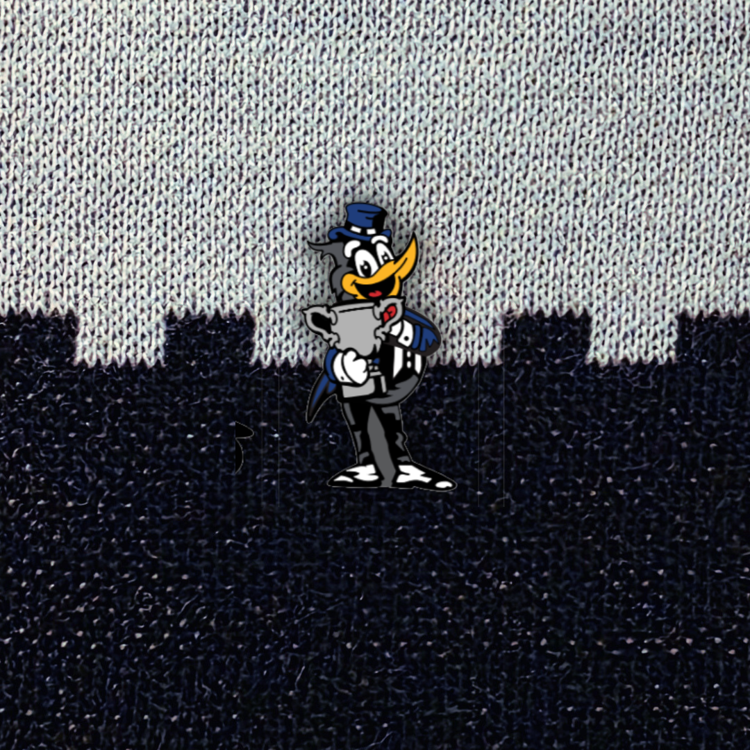 Pin Badge - League Cup Trophy Magpie